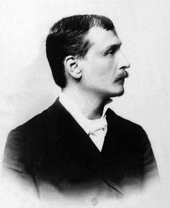 Ritratto di Georges Moineau detto Georges Courteline (1858-1929), romanziere e drammaturgo francese. da Unknown photographer