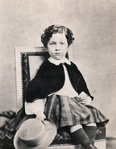 Ritratto del Principe Imperiale Eugenio Luigi Napoleone Bonaparte (1856-1879), figlio di Napoleone III. Fotografia anonima scattata a Fontainebleau nel giugno 1860 da Unknown photographer