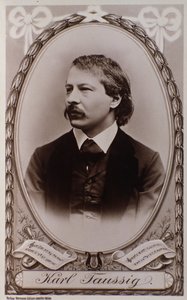 Ritratto di Karl Taussig (incisione da foto)
