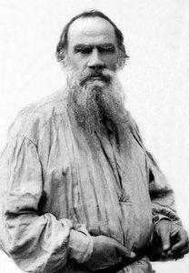 Ritratto di Lev Tolstoj (1828-1910), scrittore russo da Unknown photographer
