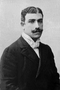 Ritratto di Lucien Germain Guitry (1860-1925), attore francese.