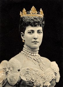 Ritratto della Regina Alessandra di Danimarca da Unknown photographer