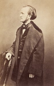 Ritratto di Richard Wagner, c.1860s da Unknown photographer
