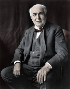 Ritratto di Thomas Edison (1847-1931), fisico americano. da Unknown photographer