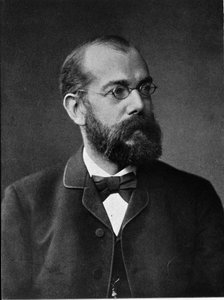 Ritratto del medico tedesco Robert Koch (1843-1910) da Unknown photographer