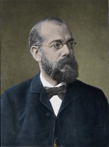 Ritratto del medico tedesco Robert Koch (1843-1910) da Unknown photographer