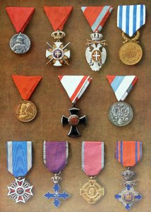 Medaglie militari serbe e rumene
