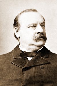 Stephen Grover Cleveland (1837-1908), Presidente degli Stati Uniti. da Unknown photographer