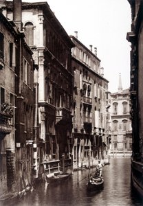 Il Canale Grimani a Venezia - fotografia, fine XIX secolo