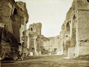 Le rovine delle terme di Caracalla a Roma da Unknown photographer