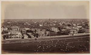 Veduta dal Monumento Ochterlony, Calcutta da Unknown photographer