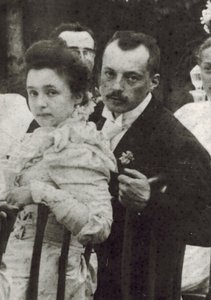Vladimir Dmitrievich Nabokov (1870-1922) ed Elena Ivanovna Rukavishnikova (1876-1939) da Unknown photographer