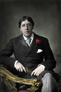 Ritratto dello scrittore Oscar Wilde. Fotografia del XIX secolo da Unknown photographer