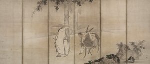 Su Shi So Shoku e Pan Lang Han Ro, primi anni del 1600 da Unkoku Tōgan