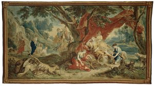 Diana a riposo, dai trionfi degli dei da Urbanus Leyniers (possibly)
