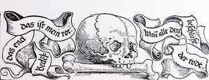 Amore Venale, xilografia che raffigura la morte, ca.1511