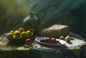 Natura morta rustica con frutta da UstinaGreen