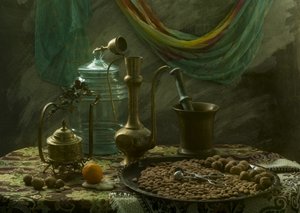Tavola con natura morta in stile vintage da UstinaGreen