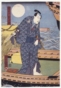 Ichikawa Danjūrō VIII nel ruolo di Miyagi Asojirō da Utagawa (1786 1865) Kunisada