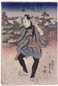 Mimasu Gennosuke nel ruolo di Kinoshitagawa Yoemon da Utagawa (1786 1865) Kunisada