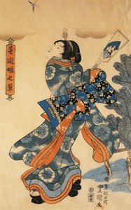 Gioco di Capodanno, di Utagawa Kunisada