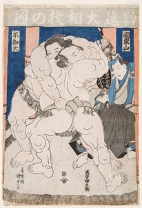 Combattimento di lottatori di sumo