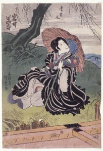 Iwai Hanshirō nel ruolo della suora Seigen da Utagawa (1786 1865) Kunisada
