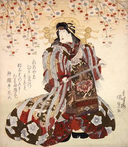 Iwai Kumesaburo II come Agemaki in Sukeroku yukari no Edo zakura da Utagawa Kunisada