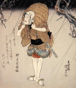 Onoe Kikugoro III nel ruolo di un amante, c.1827-30