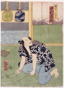 Nakumura Shikan IV nel ruolo di Sarumawashi Yojirō da Utagawa (1835 1888) Kuniaki
