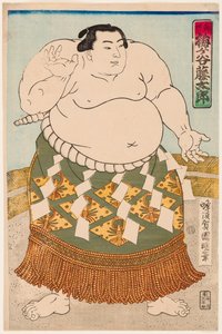 Ritratto del lottatore di sumo Umgatani da Utagawa  Kuniaki