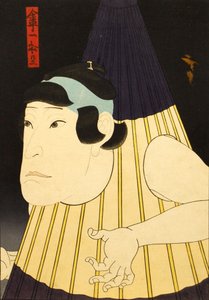 Attore non identificato nel ruolo di un mostro ombrello da Utagawa Hirosada