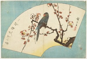 (Pappagallo su un prugno in fiore), metà XIX secolo