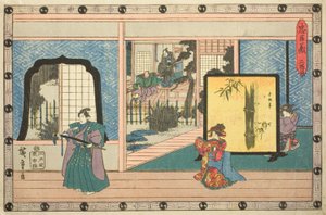 Atto 2, dalla serie "La Vendetta dei Fedeli Retainers (Chushingura)" da Utagawa Hiroshige