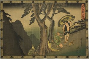Atto 5 (Godanme), dalla serie "La vendetta dei leali vassalli (Chushingura)" da Utagawa Hiroshige