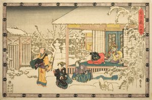 Atto 9, dalla serie "La Vendetta dei Fedeli Retainers" da Utagawa Hiroshige