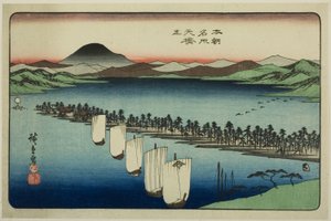 Amanohashidate, dalla serie "Luoghi Famosi del Giappone (Honcho meisho)" da Utagawa Hiroshige