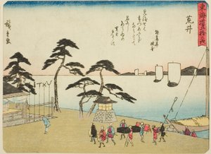 Arai, dalla serie "Le cinquantatré stazioni del Tokaido" da Utagawa Hiroshige