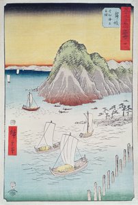Barche su una riva da Utagawa Hiroshige