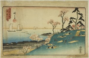 Fiori di ciliegio a Goten Hill (Gotenyama no hana), dalla serie "Luoghi famosi di Edo (Koto meisho)" da Utagawa Hiroshige