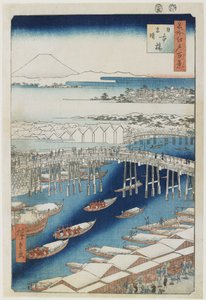 Tempo sereno dopo la neve, ponte Nihonbashi, maggio 1856
