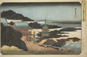 Folla alla Fiera di Fine Anno al Tempio di Kinryuzan ad Asakusa (Asakusa Kinryuzan toshi no ichi gunshu), dalla serie "Luoghi Famosi della Capitale Orientale (Toto meisho)"