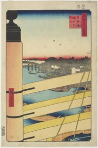 Ponte Edo-bashi da Nihon-bashi, dicembre 1857