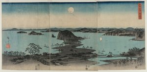 Otto vedute di Kanazawa di notte, 1857