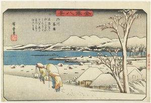 Neve serale a Uchikawa, 1835-1836