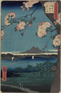 Foresta del Santuario di Suijin e Masaki sul fiume Sumida, agosto 1856