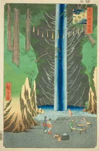 Cascate Fudo a Oji, dalla serie "Cento vedute famose di Edo"