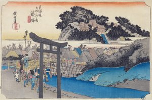 Fujisawa: il tempio buddista Yugyo-ji, o Shojoko-ji, della setta Ji, dalla serie 