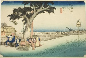 Fukuroi: Bancarella del Tè, dalla serie "Le Cinquantatré Stazioni del Tokaido" da Utagawa Hiroshige