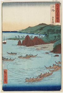 Spiaggia di Goshiki (Cinque colori), Provincia di Awaji, settembre 1855